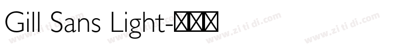 Gill Sans Light字体转换